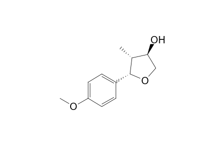 (2S*,3R*,4R*)-2-(4-Methoxyphenyl)-3-methyltetrahydrofuran-4-ol
