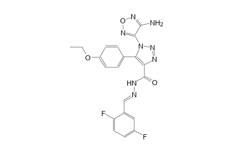 1-(4-amino-1,2,5-oxadiazol-3-yl)-N'-[(E)-(2,5-difluorophenyl)methylidene]-5-(4-ethoxyphenyl)-1H-1,2,3-triazole-4-carbohydrazide