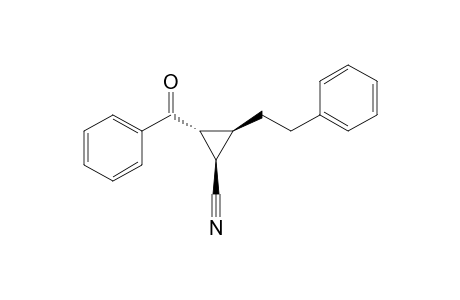 (1R*,2R*,3S*)-2-Benzoyl-3-(2-phenylethyl)cyclopropanecarbonitrile