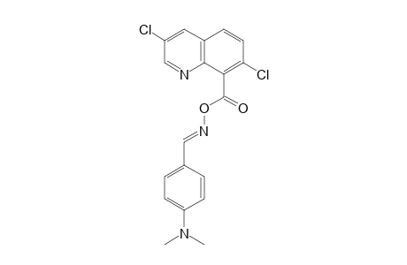 Benzaldehyde, 4-(dimethylamino)-, O-[(3,7-dichloro-8-quinolinyl)carbonyl]oxime, (E)-