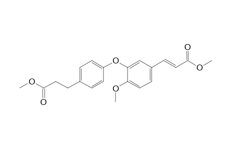 Methyl 3-{4'-methoxy-3'-[4"-(3-methoxy-3-oxopropyl)phenoxy]phenyl}-acrylate