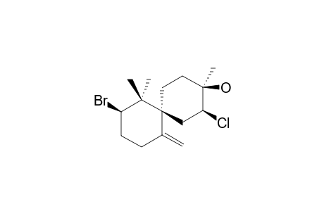 HURGADOL;(4R,3S,6S,10S)-10-BROMO-4-CHLORO-3-HYDROXY-3,11,11-TRIMETHYL-7-METHYLENESPIRO-[6,6]-UNDECANE