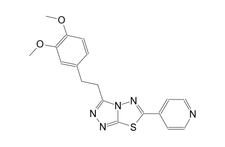 [1,2,4]triazolo[3,4-b][1,3,4]thiadiazole, 3-[2-(3,4-dimethoxyphenyl)ethyl]-6-(4-pyridinyl)-