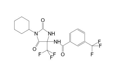 N-[1-cyclohexyl-2,5-dioxo-4-(trifluoromethyl)-4-imidazolidinyl]-3-(trifluoromethyl)benzamide