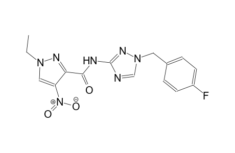 1-ethyl-N-[1-(4-fluorobenzyl)-1H-1,2,4-triazol-3-yl]-4-nitro-1H-pyrazole-3-carboxamide