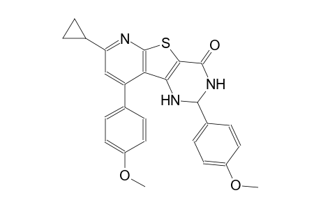 pyrido[3',2':4,5]thieno[3,2-d]pyrimidin-4(1H)-one, 7-cyclopropyl-2,3-dihydro-2,9-bis(4-methoxyphenyl)-