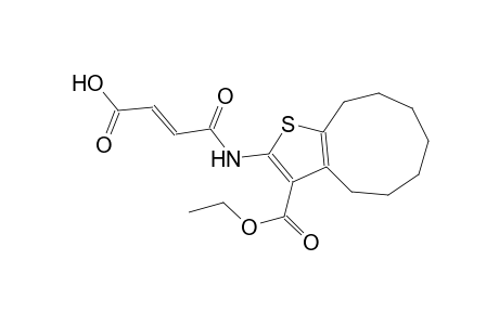 (2E)-4-{[3-(ethoxycarbonyl)-5,6,7,8,9,10-hexahydro-4H-cyclonona[b]thien-2-yl]amino}-4-oxo-2-butenoic acid