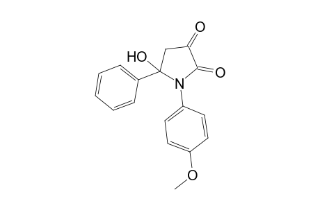 5-Hydroxy-1-(4-methoxy-phenyl)-5-phenyl-pyrrolidine-2,3-dione