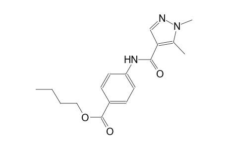 butyl 4-{[(1,5-dimethyl-1H-pyrazol-4-yl)carbonyl]amino}benzoate