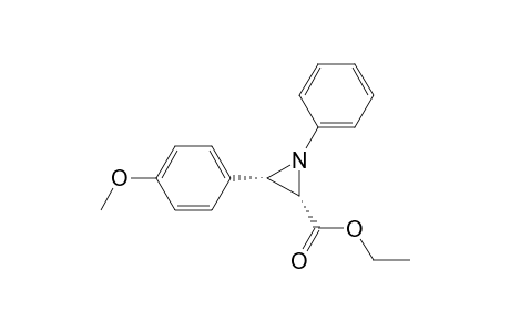 cis-Ethyl 1-phenyl-3-(p-methoxyphenyl)aziridine-2-carboxylate