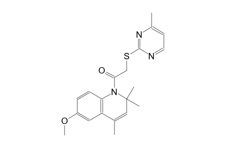 quinoline, 1,2-dihydro-6-methoxy-2,2,4-trimethyl-1-[[(4-methyl-2-pyrimidinyl)thio]acetyl]-