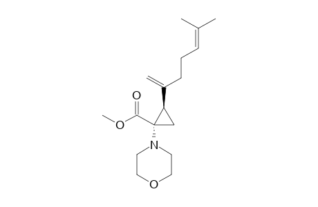 TRANS-1-[1-METHOXYCARBONYL-2-(5-METHYL-1-METHYLEN-4-HEXENYL)-CYCLOPROPYL]-MORFOLINE
