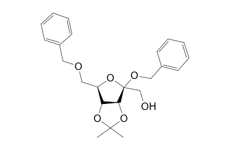 Benzyl 6-O-benzyl-3,4-isopropylidene-.beta.,D-psicofuranoside