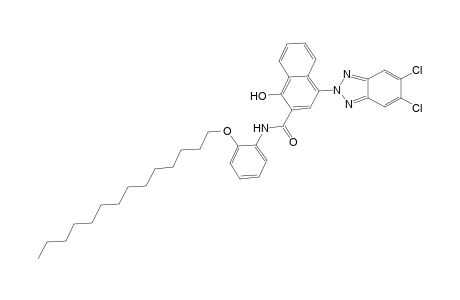 2-Naphthalenecarboxamide, 4-(5,6-dichloro-2H-1,2,3-benzotriazol-2-yl)-1-hydroxy-N-[2-(tetradecyloxy)phenyl]-