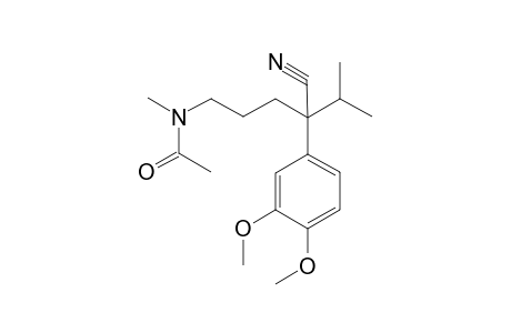N-(4-cyano-4-(3,4-dimethoxyphenyl)-5-methylhexyl)-N-methylacetamide
