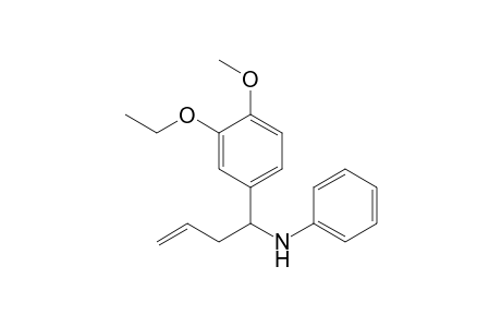 1-(3-Ethoxy-4-methoxy-phenyl)but-3-enyl-phenyl-amine