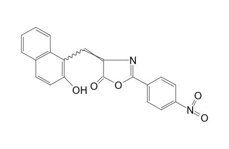 4-[(2-HYDROXY-1-NAPHTHYL)METHYLENE]-2-(p-NITROPHENYL)-2-OXAZOLIN-5-ONE