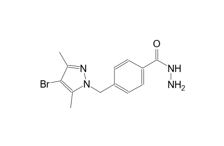 4-[(4-bromo-3,5-dimethyl-1H-pyrazol-1-yl)methyl]benzohydrazide