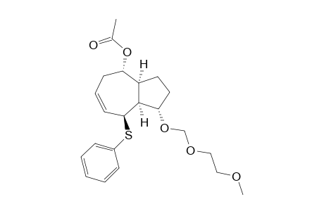 4-Acetoxy-1-[(2-methoxyethoxy)methoxy]-8-(thiophenoxy)-1.alpha.,2,3,3a.alpha.,4.alpha.,5,8.beta.,8a.alpha.-ovtahydroazulene