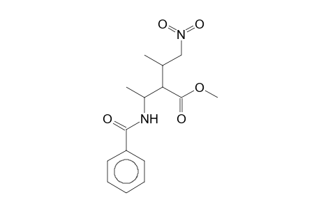 Methyl 2-[1-(benzoylamino)ethyl]-3-methyl-4-nitrobutanoate