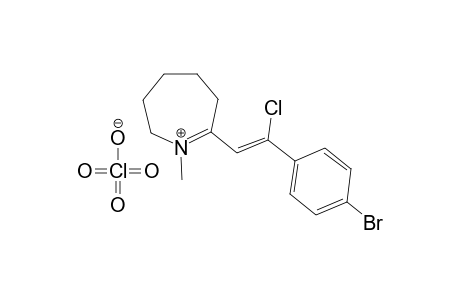 2-[2-(2-Chloro-2-(4-bromophenyl))ethenyl]-1-methylazepanium perchlorate