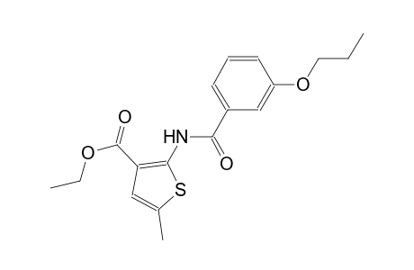 ethyl 5-methyl-2-[(3-propoxybenzoyl)amino]-3-thiophenecarboxylate