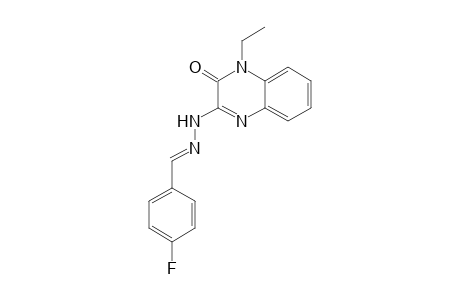 3-(2-(4-Fluorobenzylidene)hydrazinyl)-1-ethylquinoxalin-2(1H)-one