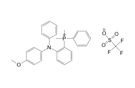 P,P-DIMETHYL-P-PHENYL-P-[2-[(N-PHENYL-N-4-METHOXYPHENYL)-AMINO]-PHENYL]-PHOSPHONIUM-TRIFLATE