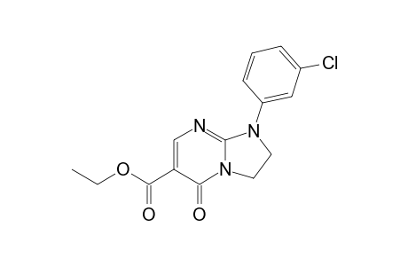 ETHYL-1-(3-CHLOROPHENYL)-5(1H)-OXO-2,3-DIHYDROIMIDAZO-[1,2-A]-PYRIMIDINE-6-CARBOXYLATE