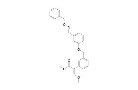 Benzeneacetic acid, alpha-(methoxymethylene)-3-[[3-[[(phenylmethoxy)imino]methyl]phenoxy]methyl]-, methyl ester