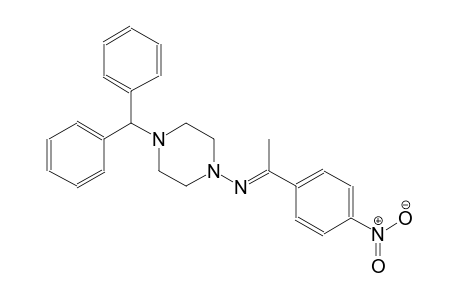 N-(4-benzhydryl-1-piperazinyl)-N-[(E)-1-(4-nitrophenyl)ethylidene]amine