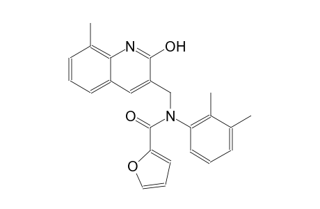 N-(2,3-dimethylphenyl)-N-[(2-hydroxy-8-methyl-3-quinolinyl)methyl]-2-furamide