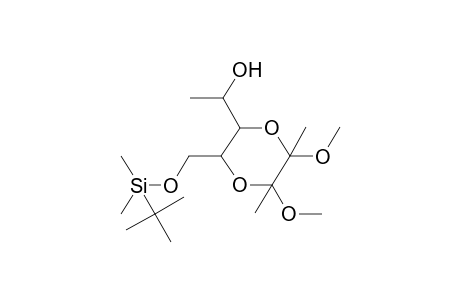 2,3-Dimethoxy-2,3-dimethyl-5-(tert-butyldimethylsiloxymethyl)-6-(1-hydroxyethyl)-1,4-dioxane