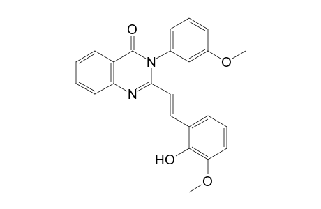 2-[2-(2-hydroxy-3-methoxy-phenyl)-vinyl]-3-(3-methoxy-phenyl)-3H-quinazolin-4-one