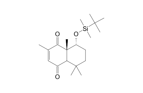 RAC-8-BETA-[[(TERT.-BUTYL)-DIMETHYLSILYL]-OXY]-1,4,4A-ALPHA,5,6,7,8,8A-OCTAHYDRO-2,5,5,8A-ALPHA-TETRAMETHYLNAPHTHALIN-1,4-DIONE