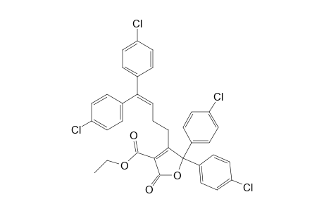 2-Ethoxycarbonyl-3-(4,4-bis(4-chlorophenyl)-3-butenyl)-4,4-bis(4-chlorophenyl)-2-buten-4-olide