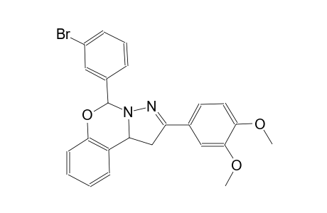 5-(3-bromophenyl)-2-(3,4-dimethoxyphenyl)-1,10b-dihydropyrazolo[1,5-c][1,3]benzoxazine