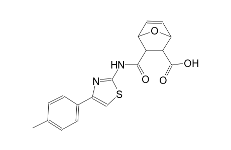 7-oxabicyclo[2.2.1]hept-5-ene-2-carboxylic acid, 3-[[[4-(4-methylphenyl)-2-thiazolyl]amino]carbonyl]-