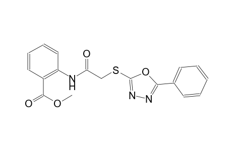 methyl 2-({[(5-phenyl-1,3,4-oxadiazol-2-yl)sulfanyl]acetyl}amino)benzoate