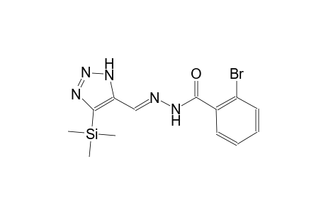 2-bromo-N'-{(E)-[4-(trimethylsilyl)-1H-1,2,3-triazol-5-yl]methylidene}benzohydrazide