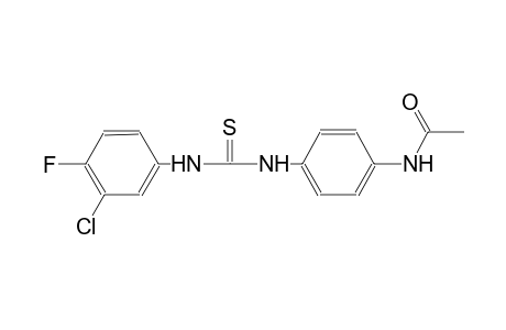 N-(4-{[(3-chloro-4-fluoroanilino)carbothioyl]amino}phenyl)acetamide