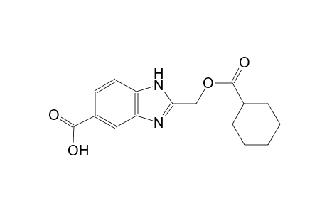 2-{[(cyclohexylcarbonyl)oxy]methyl}-1H-benzimidazole-5-carboxylic acid