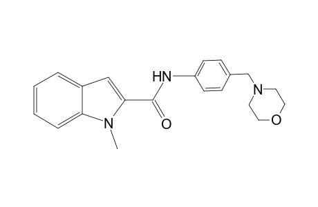 1-Methyl-N-[4-(morpholin-4-ylmethyl)phenyl]-1H-indole-2-carboxamide