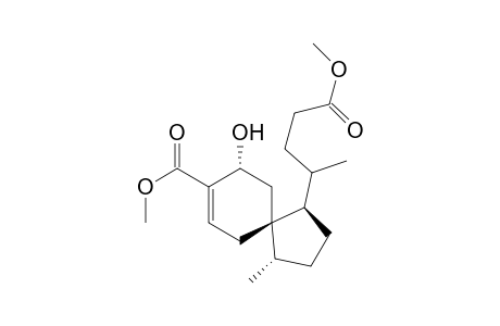 Spiro[4.5]dec-7-ene-1-butanoic acid, 9-hydroxy-8-(methoxycarbonyl)-.gamma.,4-dimethyl-, methyl ester, [1R-[1.alpha.(R*),4.beta.,5.beta.(S*)]]-