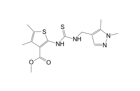methyl 2-[({[(1,5-dimethyl-1H-pyrazol-4-yl)methyl]amino}carbothioyl)amino]-4,5-dimethyl-3-thiophenecarboxylate