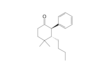trans-3-butyl-4,4-dimethyl-2-phenylcyclohexan-1-one