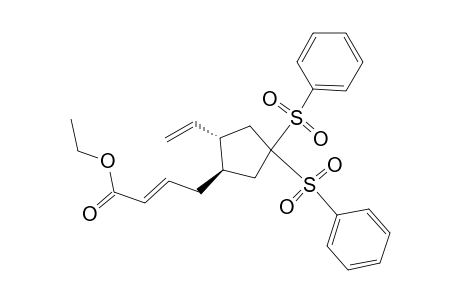 Ethyl (E)-4-[trans-4',4'-bis(phenylsulfonyl)-2'-vinylcyclopentyl]but-2-enoate
