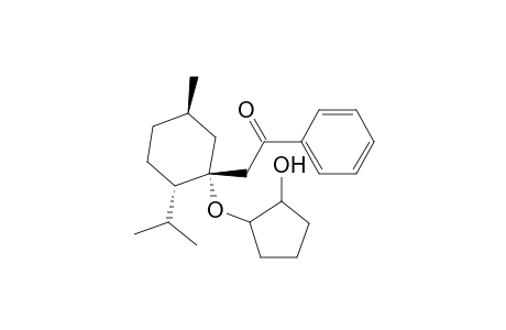 Ethanone, 2-[1-[(2-hydroxycyclopentyl)oxy]-5-methyl-2-(1-methylethyl)cyclohexyl]-1-phenyl-, [1R-[1.alpha.(1R*,2S*),2.alpha.,5.beta.]]-