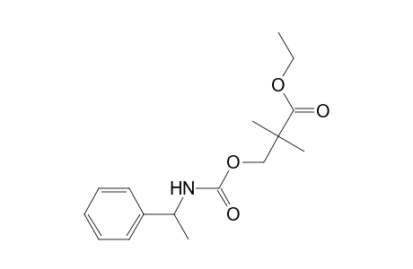 Ethyl 2,2-dimethyl-3-(1-phenylethylaminocarbonyloxy)propionate