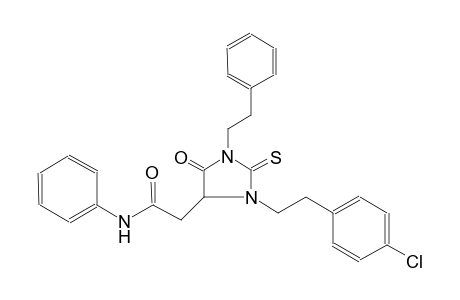 4-imidazolidineacetamide, 3-[2-(4-chlorophenyl)ethyl]-5-oxo-N-phenyl-1-(2-phenylethyl)-2-thioxo-